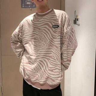 Zebra Print Logo Sweatshirt