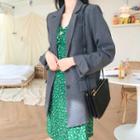 Loose-fit Blazer Gray - One Size