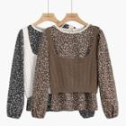 Set: Floral Top + Sweater Vest