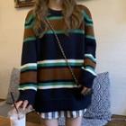 Striped Sweater / Mini Skirt