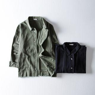 Plain Snap Button Shirt