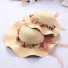 Floral Ribbon Straw Sun Hat