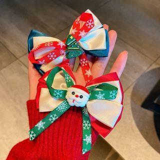 Christmas Bow Hair Clip