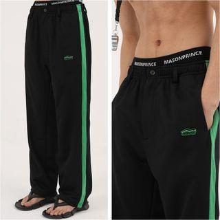 Contrast Striped Straight Leg Pants