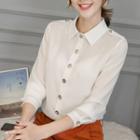 Epaulette-shoulder Shirt