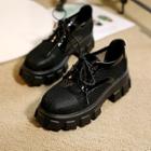 Platform Lace-up Mesh Shoes