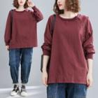 Plain Blouse Wine Red - One Size