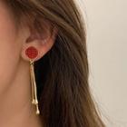 Chinese Characters Alloy Earring / Fringed Earring