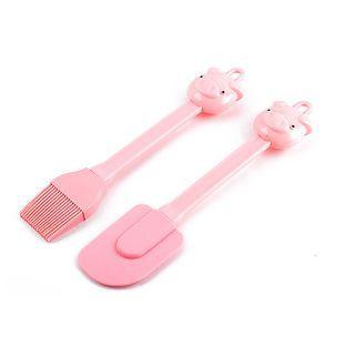 Pig Silicone Spatula / Cooking Oil Brush / Set