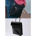Flap Belt Bag With Shoulder Strap Black - One Size