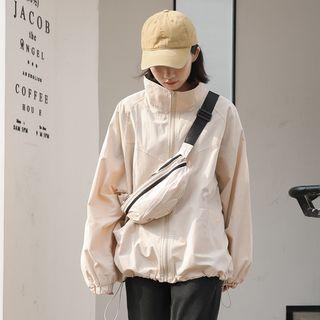 Oversize Zip Windbreaker