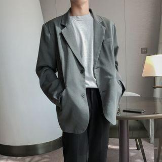 Long-sleeve Single Breasted Blazer