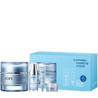 Iope - Hyaluronic Cream Set: Cream 50ml + 7ml + Serum 7ml + Eye Serum 3ml 4pcs