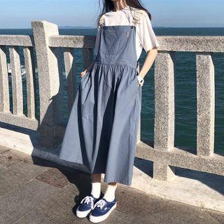 A-line Cargo Overall Dress