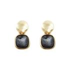 Gemstone Earrings (labradorite) One Size