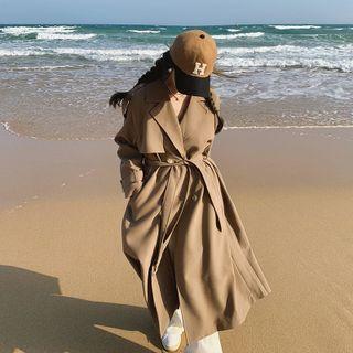 Plain Midi Trench Coat