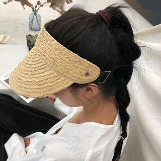 Straw Bucket Hat Green - One Size