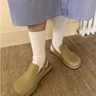 Slingback Pleather Clog Shoes