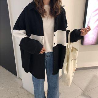 Two Tone Knit Jacket