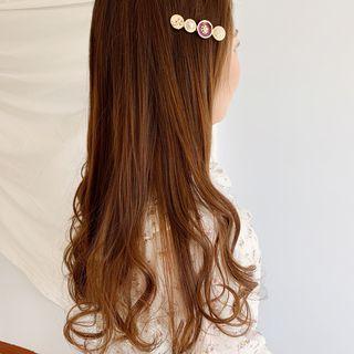 Faux Pearl Alloy Disc Hair Clip