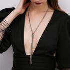 Fringed Necklace Dark Gold - One Size