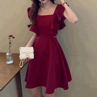 Ruffle Sleeve Dress