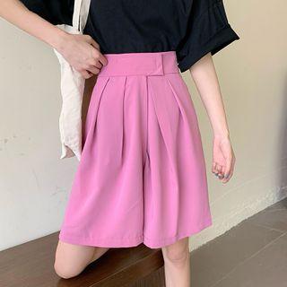 Wide-leg Adhesive Dress Shorts