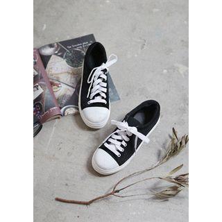 Contrast Toe-cap Sneakers