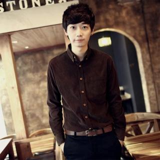 Corduroy Button-down Shirt