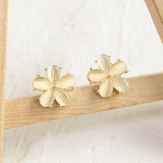 Flower Mini Stud Earring Gold - Mini Cherry Blossom