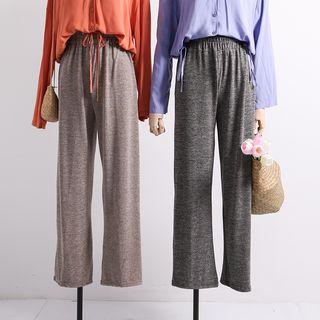 Lightweight Wide-leg Knit Pants