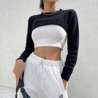 Long Sleeve Plain Shrug