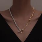 Chunky Chain Necklace Gold & Silver - One Size
