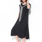 Sailor Style Short-sleeve Dress