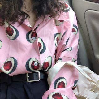 Avocado Print Shirt As Shown In Figure - One Size