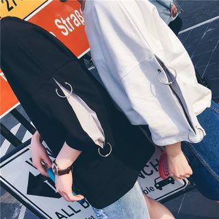Couple Matching Ring Accent 3/4-sleeve T-shirt