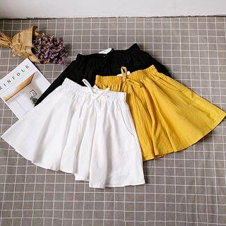 Drawstring Mini Skirt
