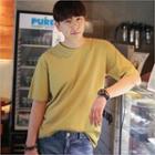 Crew-neck Colored T-shirt