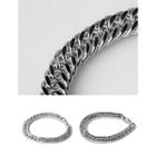 Metal Double Chain Bracelet