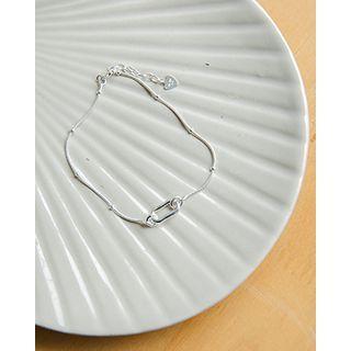 Silver Snake-chain Bracelet One Size