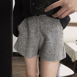 Pinstripe Wide-leg Shorts