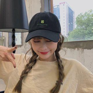 Embroidered Clover Baseball Cap