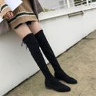 Almond-toe Over-the-knee Boots