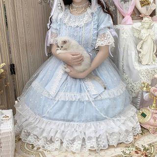 Short-sleeve Ruffle Mesh Lolita Dress