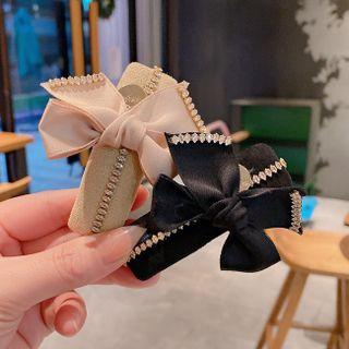 Bow Rhinestone Fabric Headband