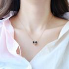 Alloy Bow Pendant Necklace