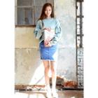 Puff-sleeve T-shirt