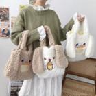 Rabbit Ear Accent Fleece Tote Bag