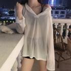 Long-sleeve Hooded T-shirt / Camisole