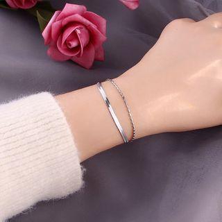 Layer Bracelet Silver - One Size